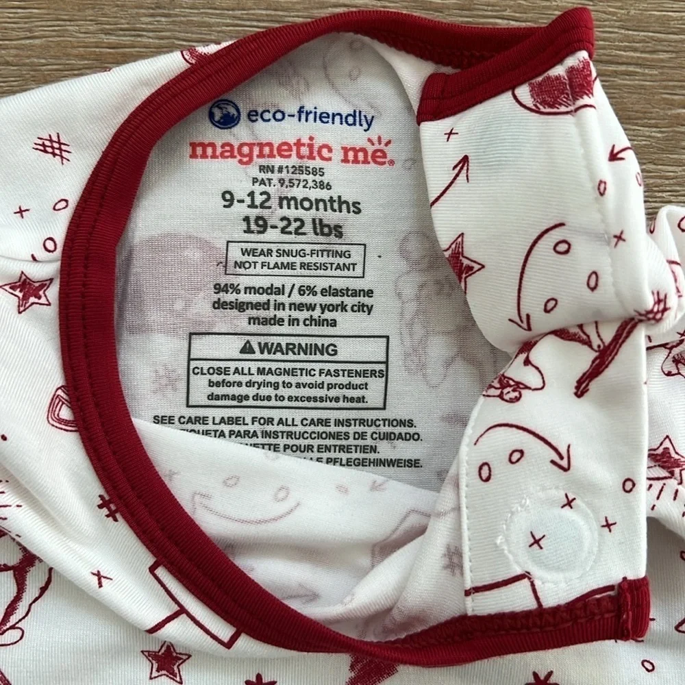 Magnetic Me Toddler Pajama Set Modal 5T Football